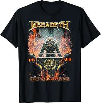 Amazon.com: Megadeth - New World Order T-Shirt : Clothing